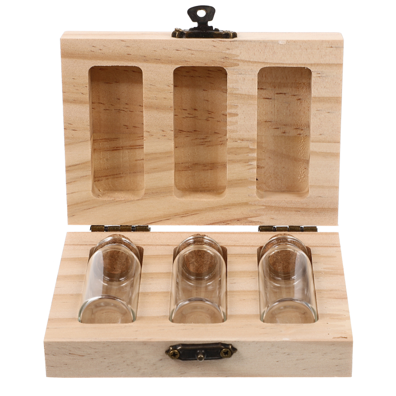 💖💖💖Eshopdeal Fetal Hair Storage Box Wooden Collection Box Fetal Hair Preserving Box Souvenir Storage Box