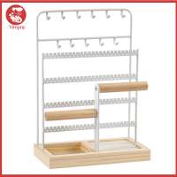 Yirepny Space-saving Jewelry Holder Necklace Holder Stand Large Capacity Multi-tier Jewelry Rack Organizer with Stable Base – Display Holder for Earrings Rings Necklaces Bracelets – Perfect Jewelry for