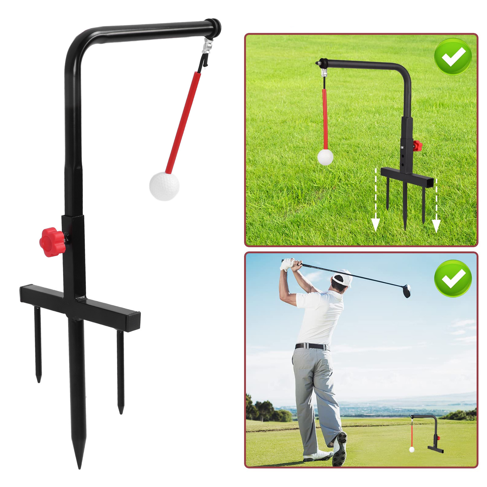 Câu Lạc Bộ Đu Groover Mặt Đất Cắm Câu Lạc Bộ Đu Thực Hành Groover Di Động Ổn Định Cho Học Tập