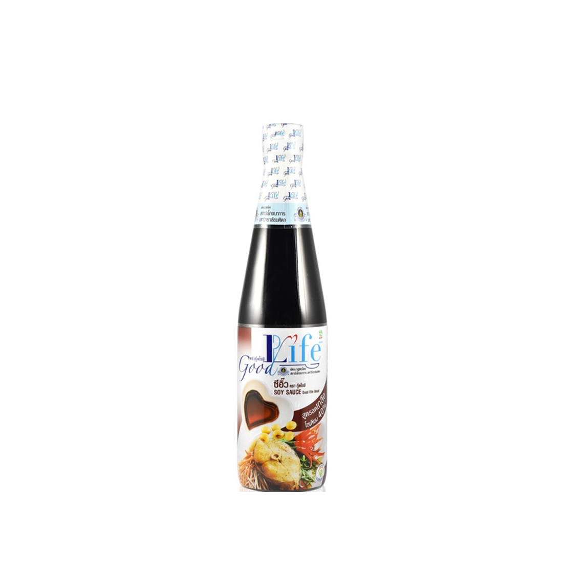 Good Life Soy Sauce 40percent Less Sodium Formula 500ML. ราคา 61 บาท*ส่งฟรี
