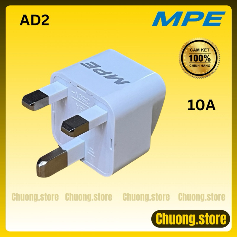 Ổ cắm 3 chân du lịch MPE AD1 AD2 ổ cắm Singapore Anh Malaysia Mỹ Canada Nhật
