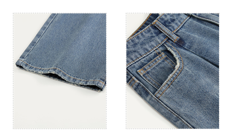 Giordano Women Retro washed high waist wide leg denim pants Free Shipping 18415506 · v2