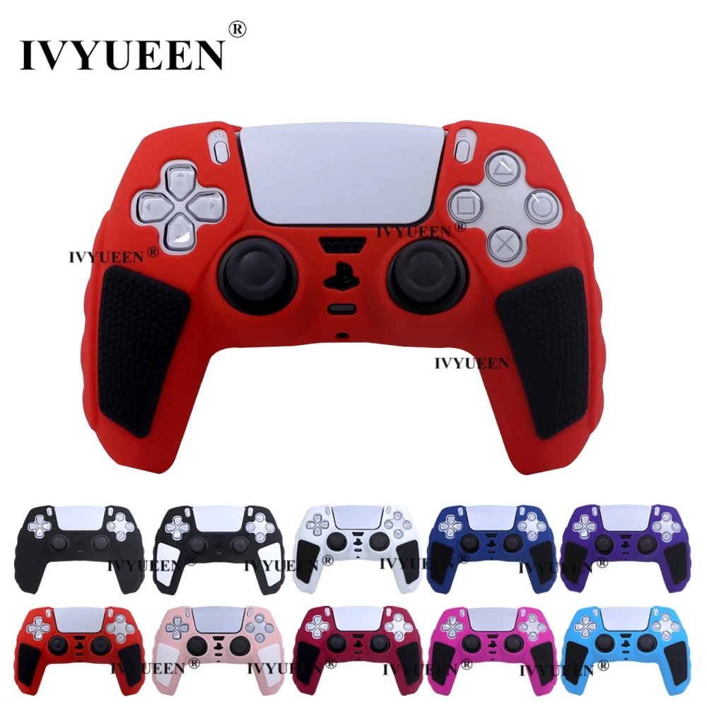 【Exclusive Limited Edition】 For 5 Ps5 Controller Rubber Case Protector Extra Thick Silicone Skin Suit For Dualsense Charger