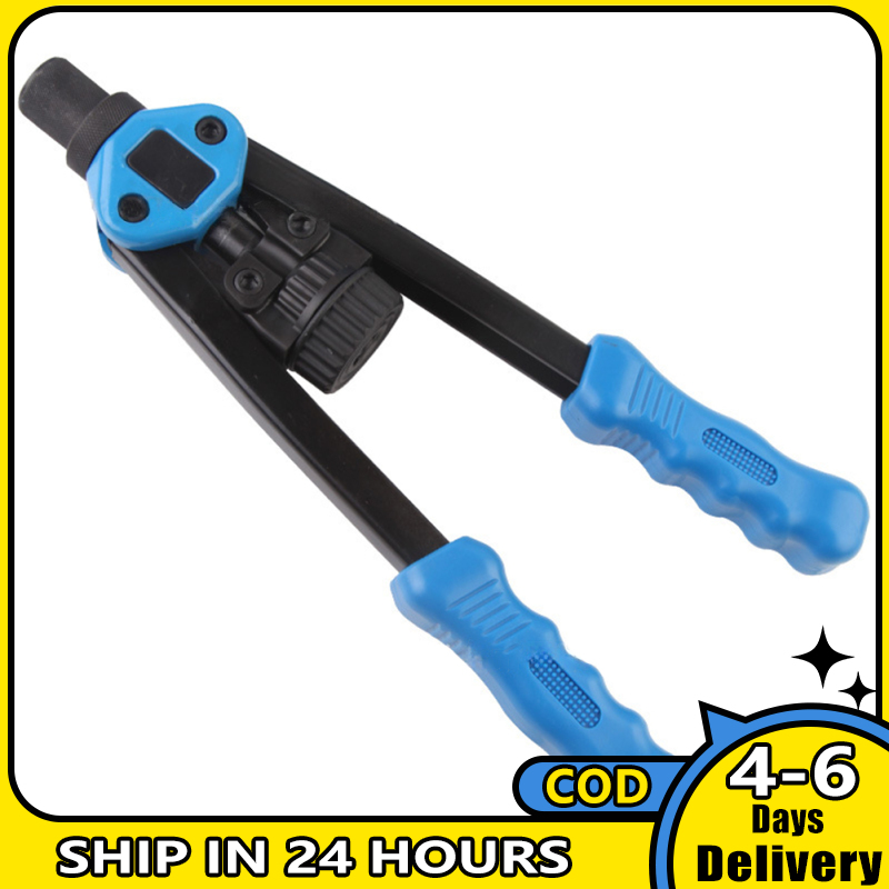 Professional Pop Riveter Kit With 100 Nuts Heavy Hand Riveter Kit For Metal Work Manual Rivet Machine For Gutter Automotive ราคา 2,408 บาท*ส่งฟรี