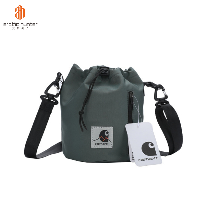 ARCTIC HUNTER nam và nữ Túi Đeo Chéo Túi Đeo vai xô dây rút Túi đeo chéo màu trơn thời trang mới Túi đeo chéo sức chứa lớn Túi đeo chéo