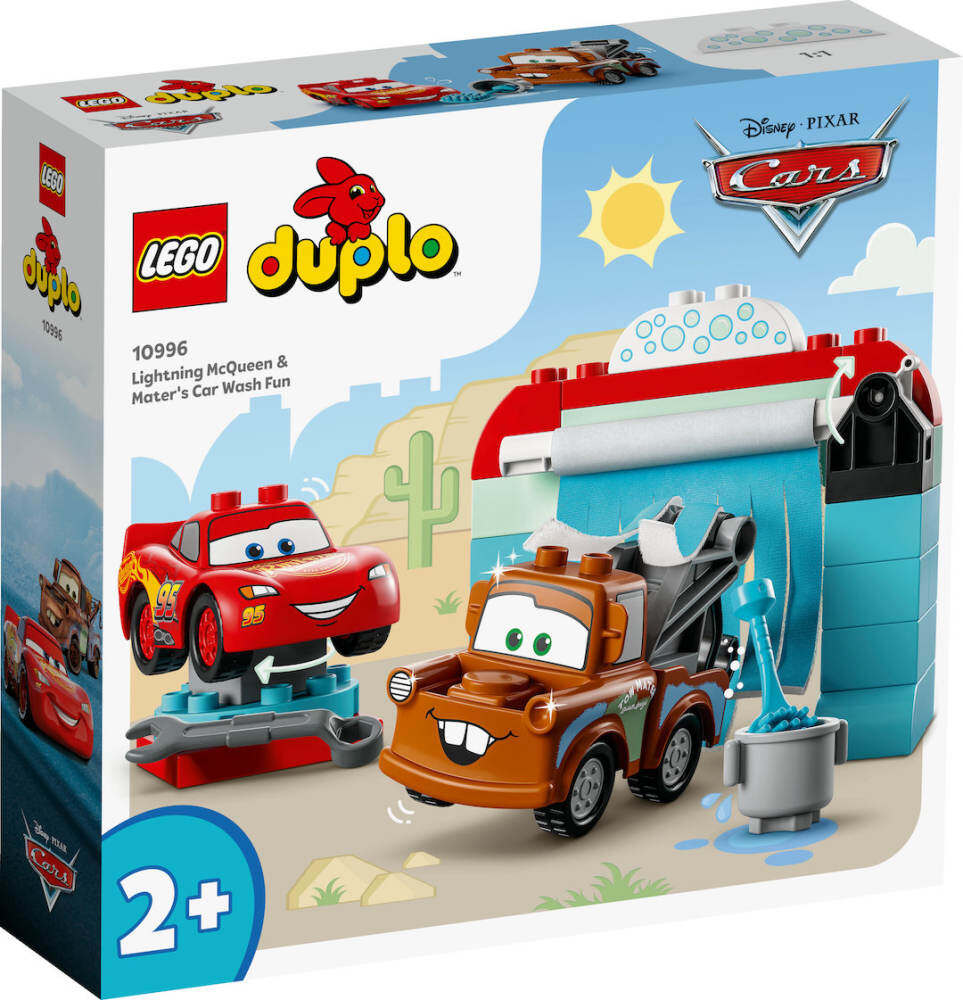 LEGO 10996 Duplo Lightning McQueen & Maters Car Wash Fun   2+ lego Đồ chơi gạch Hoàn toàn mới và chí