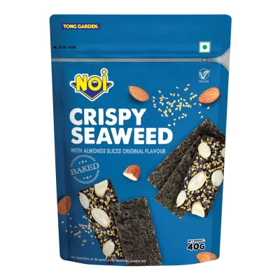 (Bundle of 3)NOI Crispy Seaweed with Almond Slices Original 40g