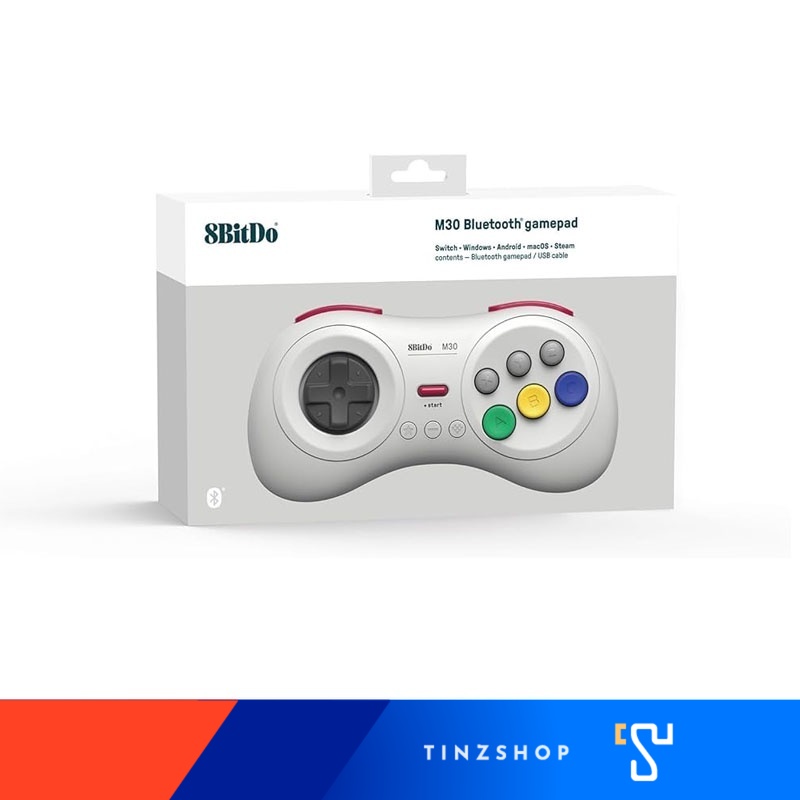 8Bitdo M30 80Ha Bluetooth Gamepad Controller for Switch, Switch Lite, Windows and Android, Steam, Macos, Raspberry Pi ราคา 789 บาท*ส่งฟรี