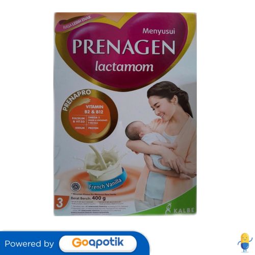 Prenagen Lactamom Susu Ibu Menyusui Rasa Vanila 400 Gram Box