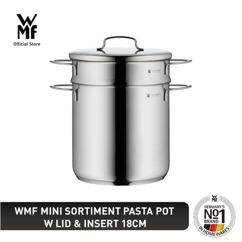 WMF Mini Sortiment Pasta Pot W Lid & Insert 18cm 0718826040 Singapore