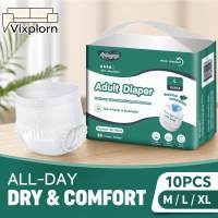 Vixplorn Adult Diaper Pull Up Pants Leak Guard Absorbent Disposable 10pcs M L XL Home Care Harian