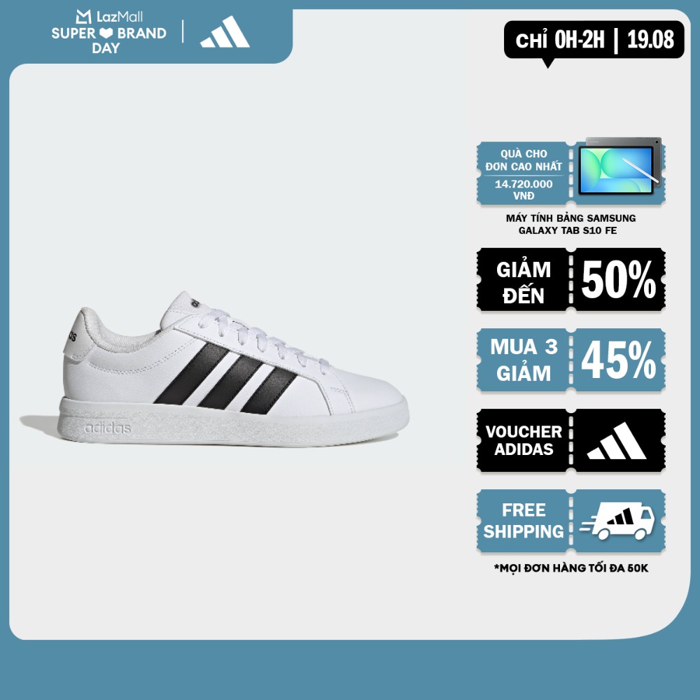 adidas Phong cách sống Giày GRAND COURT BASE 3.0 Nam trắng JR4613