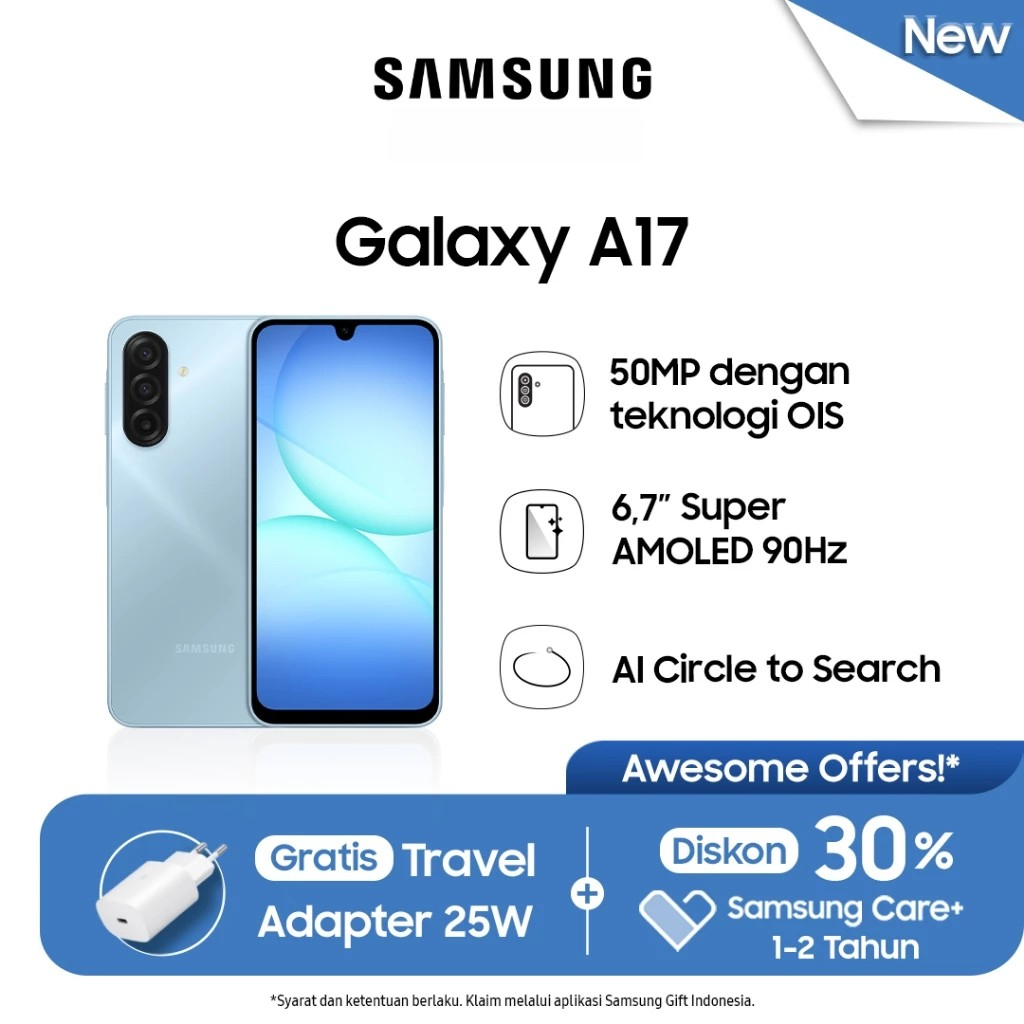 Samsung Galaxy A17 [8/128GB] [8/256GB] Garansi Resmi Harga  3,099,000 Ringgit*Penghantaran Percuma