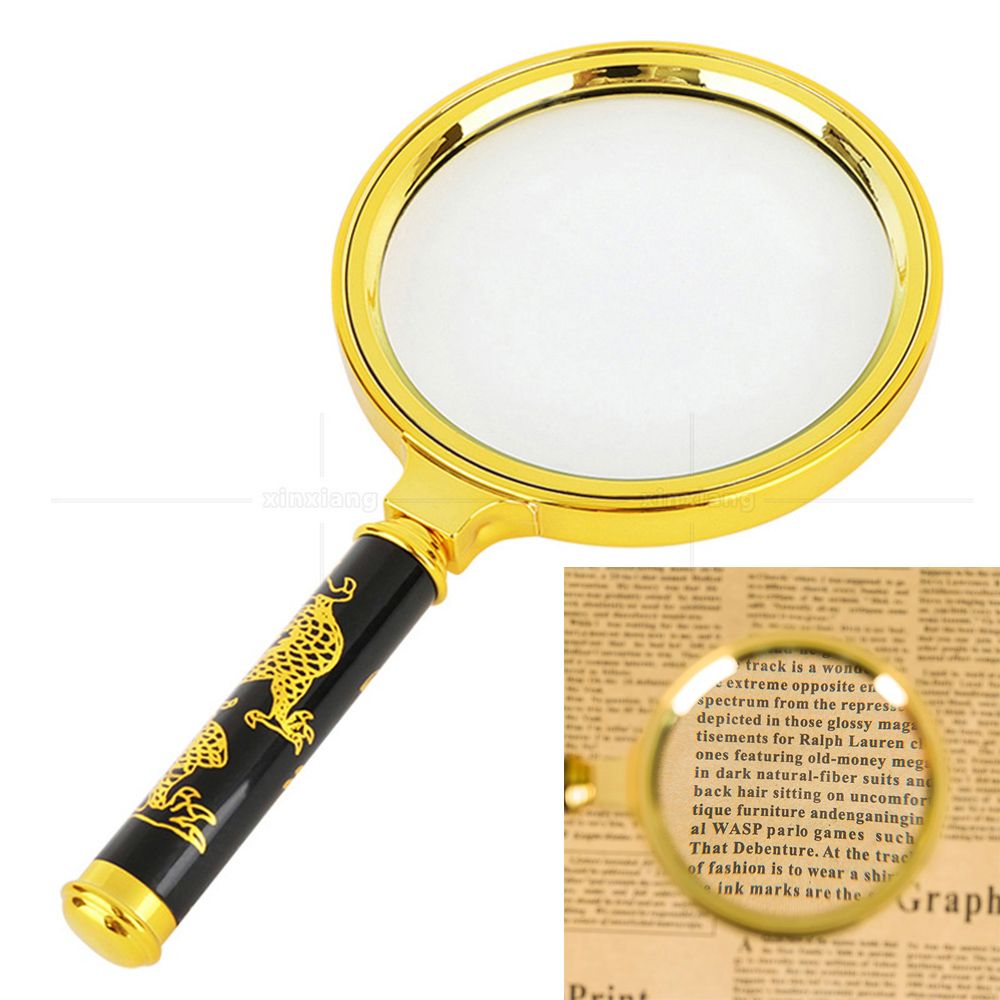 TRADER Chuyên nghiệp 10X 60/70/80/90/100mm Cầm tay Kính hiển vi Đọc Sách Đồ Trang Sức Kính Lúp Magnifying Glass Lens