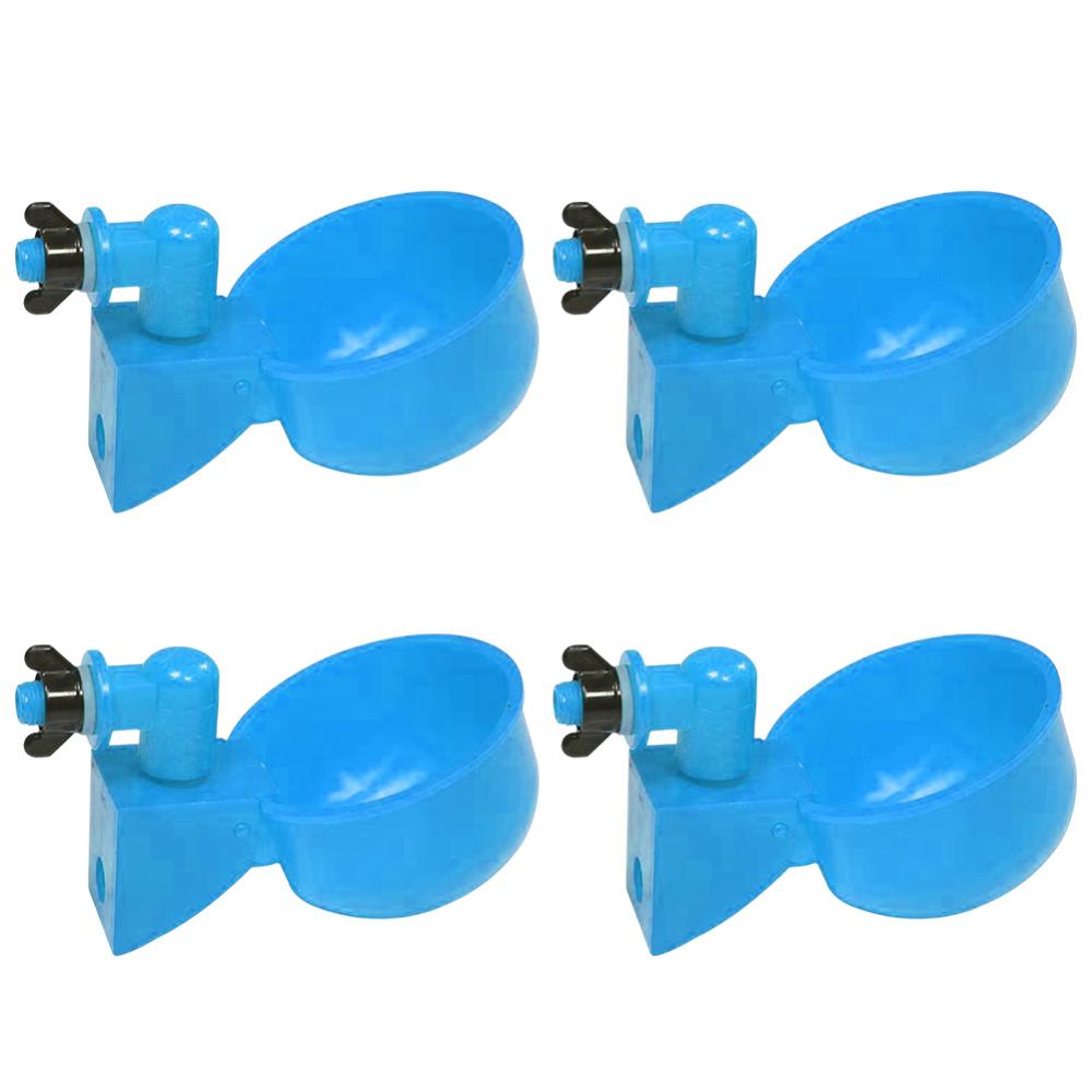 4 chiếc dụng cụ cho uống nước Bát uống nước cho thú cưng gia cầm tự động đa năng ly uống nước cho gà/vịt/chim/gà tây/Thỏ