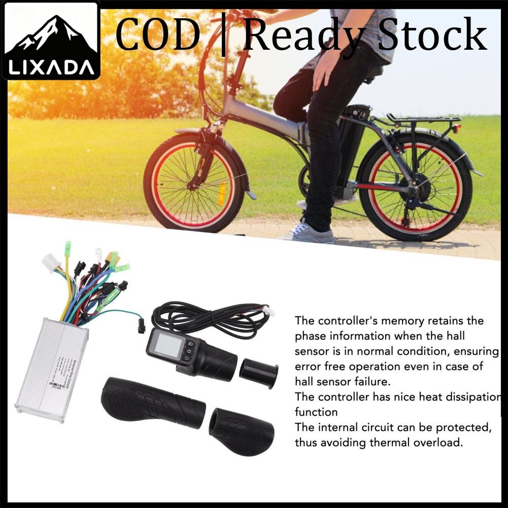 LIXADA Electric Bike Controller Kit Motor Controller Twist Throttle Grip 3 Mode ABS and Aluminum Alloy Brushless 36V 48V 28A for Electric Tricycle ราคา 6,937 บาท*ส่งฟรี