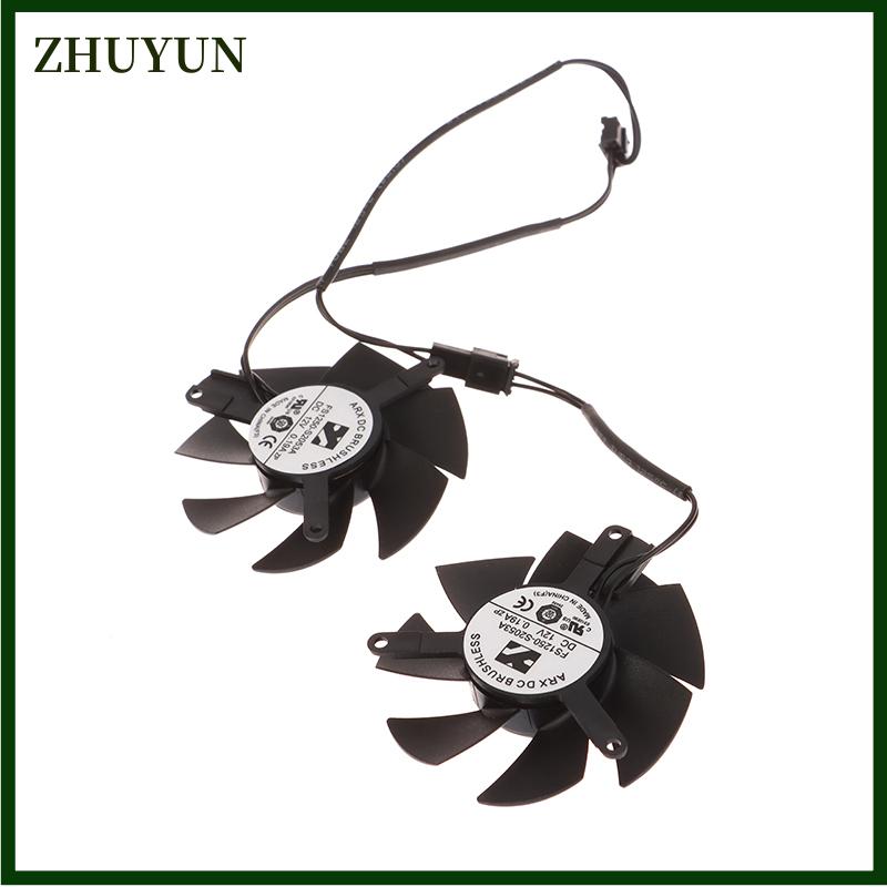 ZHUYUN 1 cặp FS1250-S2053A 0.19a GPU VGA Video Cooler Card đồ họa fan đối với GTX 1650 1630 gtx1650