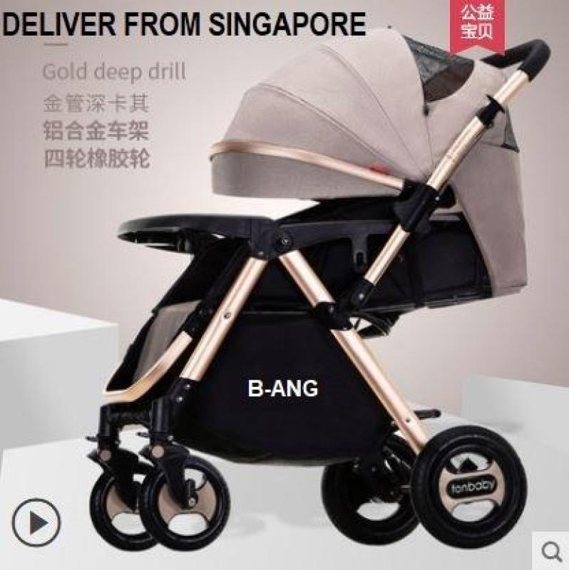 ML Baby stroller TON Baby - B-ANG front/back facing foldable compact heavy duty lay flat Singapore