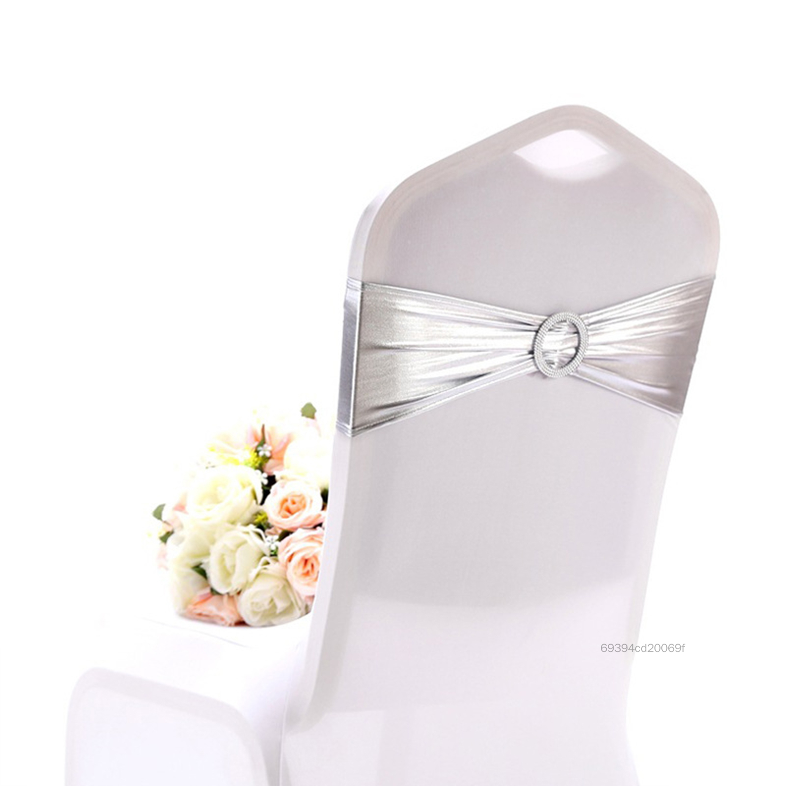 10 cái ghế kéo dài ghế Bows Bows Bands Universal Wedding Ghế Sashes Ban nhạc cho bữa tiệc Tiệc khách sạn Trang trí sự kiện HU-VN