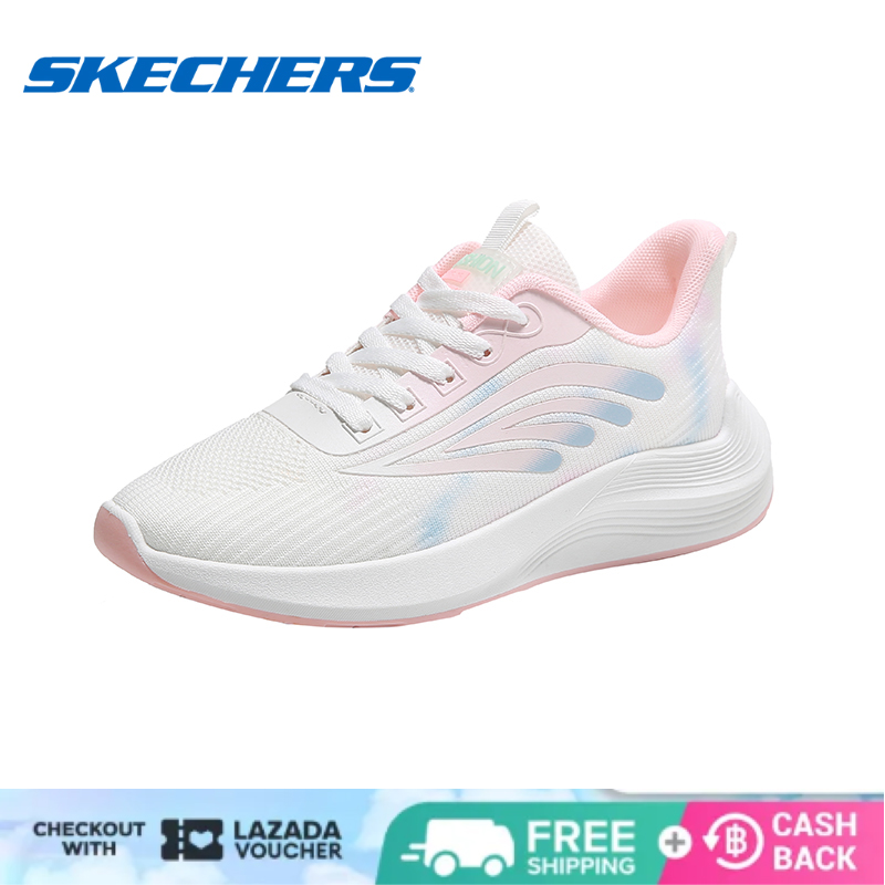 Skechers_Mùa thu GO WALK 6 Giày nữ Giảm xóc Hỗ trợ Giày Casual Thể dục Giày đi bộ thời trang SK-BK88