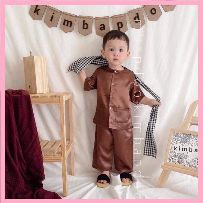 Bộ quần áo bà ba bộ phú hộ bộ nông dân cho bé trai bé gái