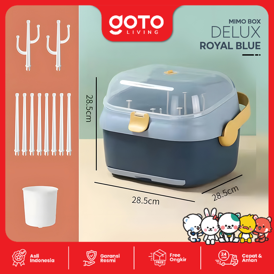 Goto Mimo Rak Pengering Botol Gelas Bayi Anak Drying Rack Multifungsi