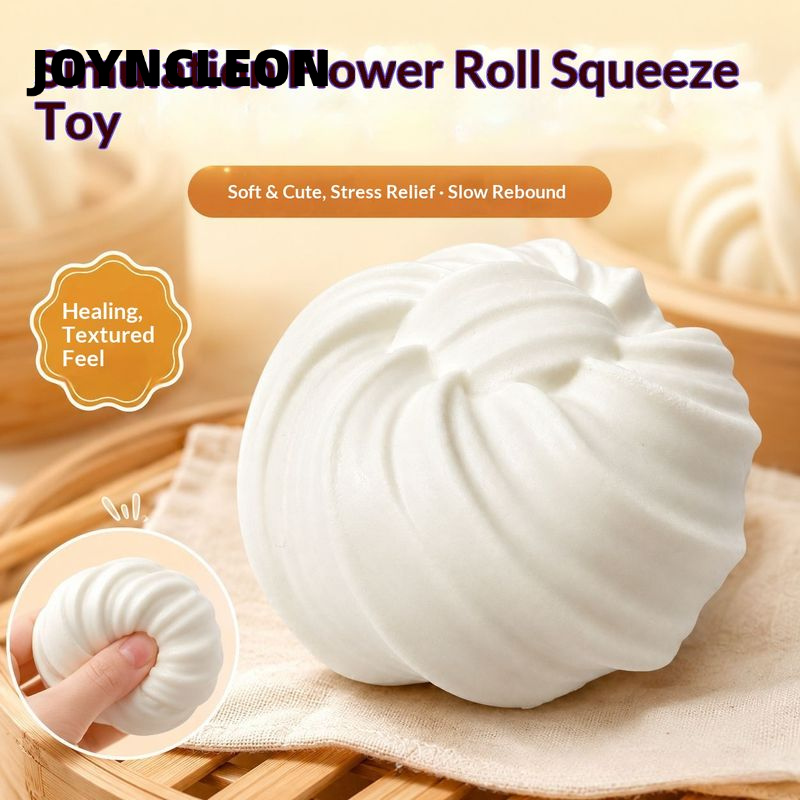 JOYNCLEON Realistic Steamed Bun Squishy Toy Soft Stress Relief Fidget Play ราคา 62 บาท*ส่งฟรี