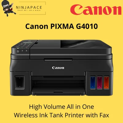 Canon PIXMA G4010 Refillable Wireless All-In-One for High Volume Ink Tank Printer with Fax G 4010