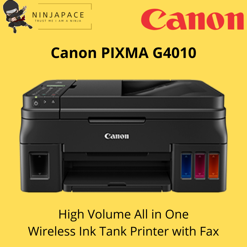 Canon PIXMA G4010 Refillable Wireless All-In-One for High Volume Ink Tank Printer with Fax G 4010 Singapore