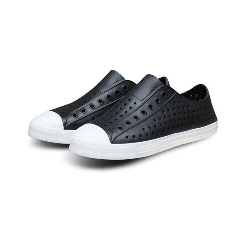  MINGSHENG Croc Giày nam mùa hè đế mềm rỗng Giày lội nước baotou đôi dép nam và nữ Giày đi biển nhẹ 