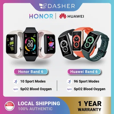 [LATEST] Honor Band 6 Huawei Band 6 AMOLED Smart Wristband Oximeter Blood Oxygen SpO2 Tracker Sport Modes Heart Rate Monitor