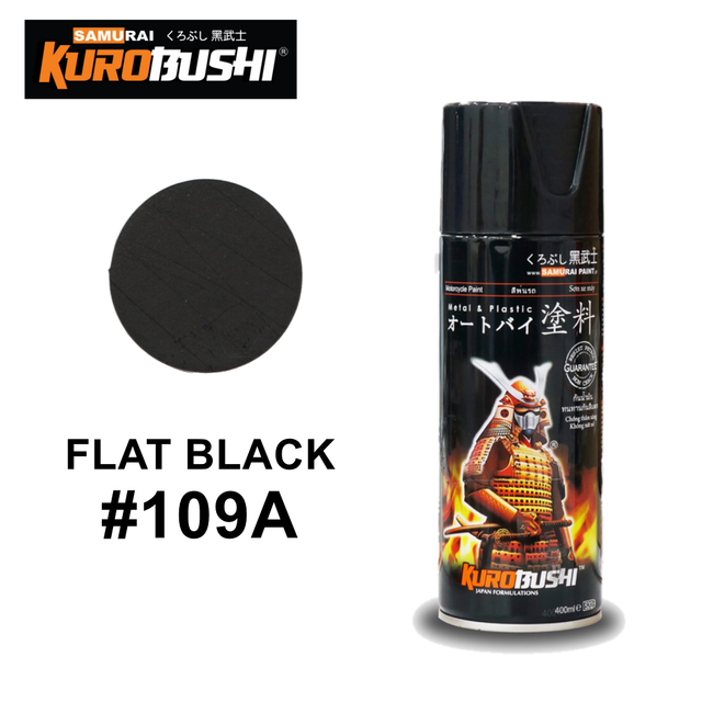 Pilox Samurai 109A FLAT BLACK 400 ml YAMAHA Paint Cat Semprot Harga 61,642 rupiah*Gratis Ongkir