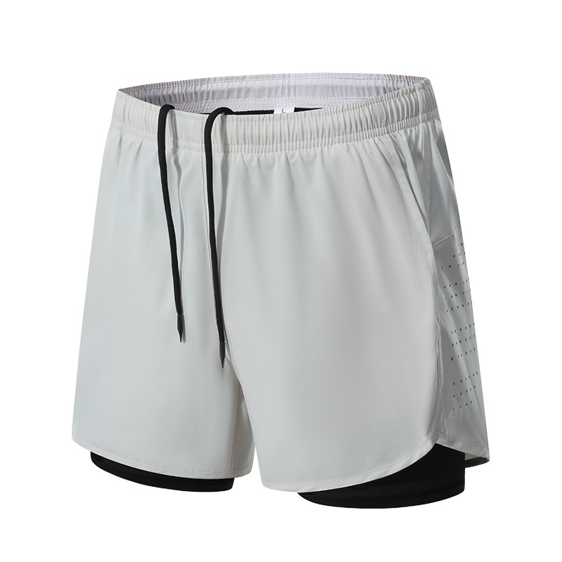 Quần Chạy Bộ Nam 2 Lớp Dày Dặn Quần SHORT Tập Gym Thể Thao Thoáng Khi Có Túi Khóa Sau Đựng Điện Thoạ