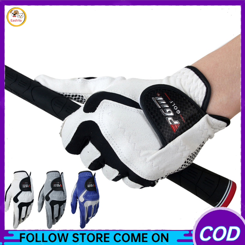 Vải vi sợi Găng tay chơi golf có thể điều chỉnh thoáng khí nhẹ chống trượt hạt Găng tay thể thao