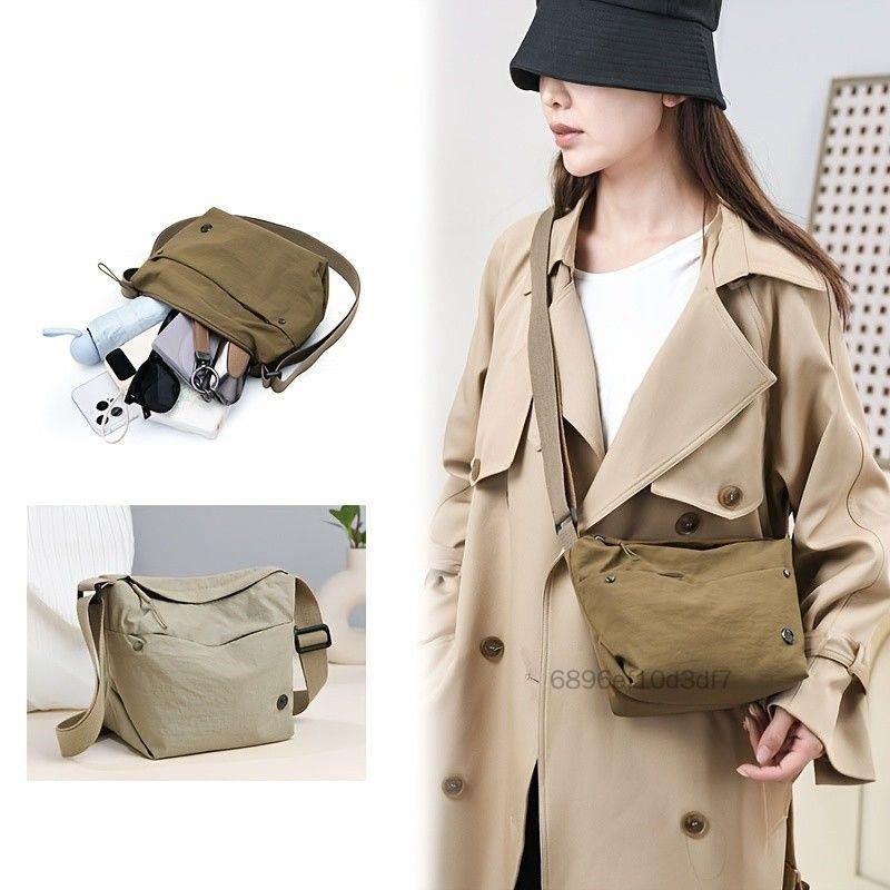 Túi chéo nylon nhẹ có thể điều chỉnh cho phụ nữ - Thiết kế đa năng tay cầm rộng