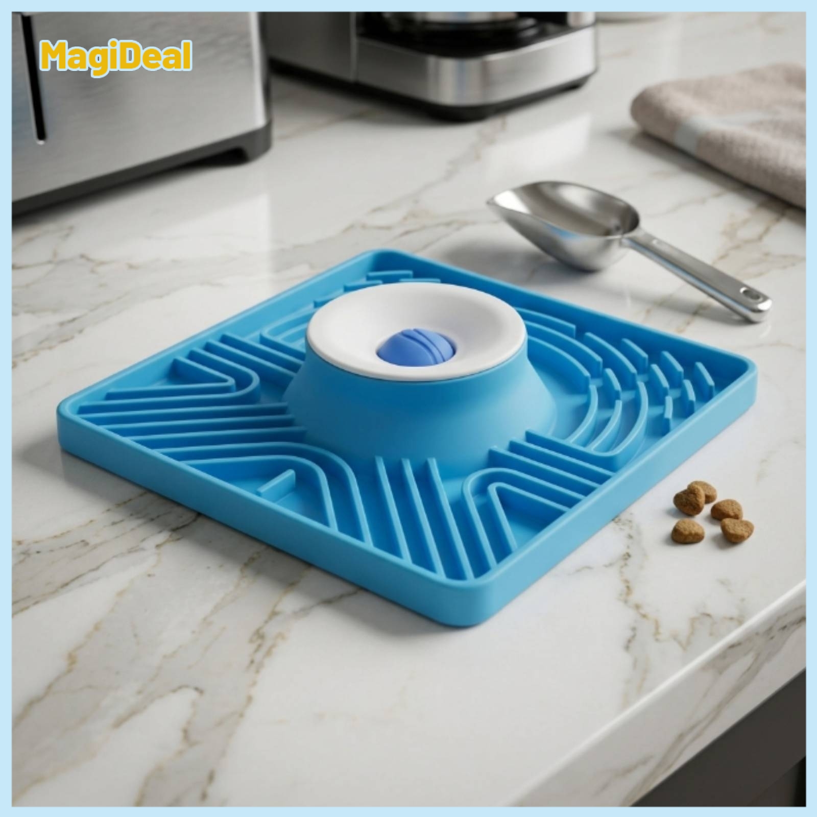 MagiDeal Non-Slip Slow Feeding Bowl with Maze Pattern Easy to Clean Puzzle Bowl Interactive Lick Mat Shallow Design for Cats, Young Dogs ราคา 3,861 บาท*ส่งฟรี