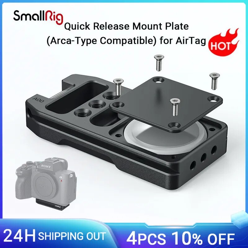 Smallrig giá tháo nhanh Tấm arca-loại Tương thích cho airtag theo dõi vị trí máy ảnh cho Sony cho Canon 4150