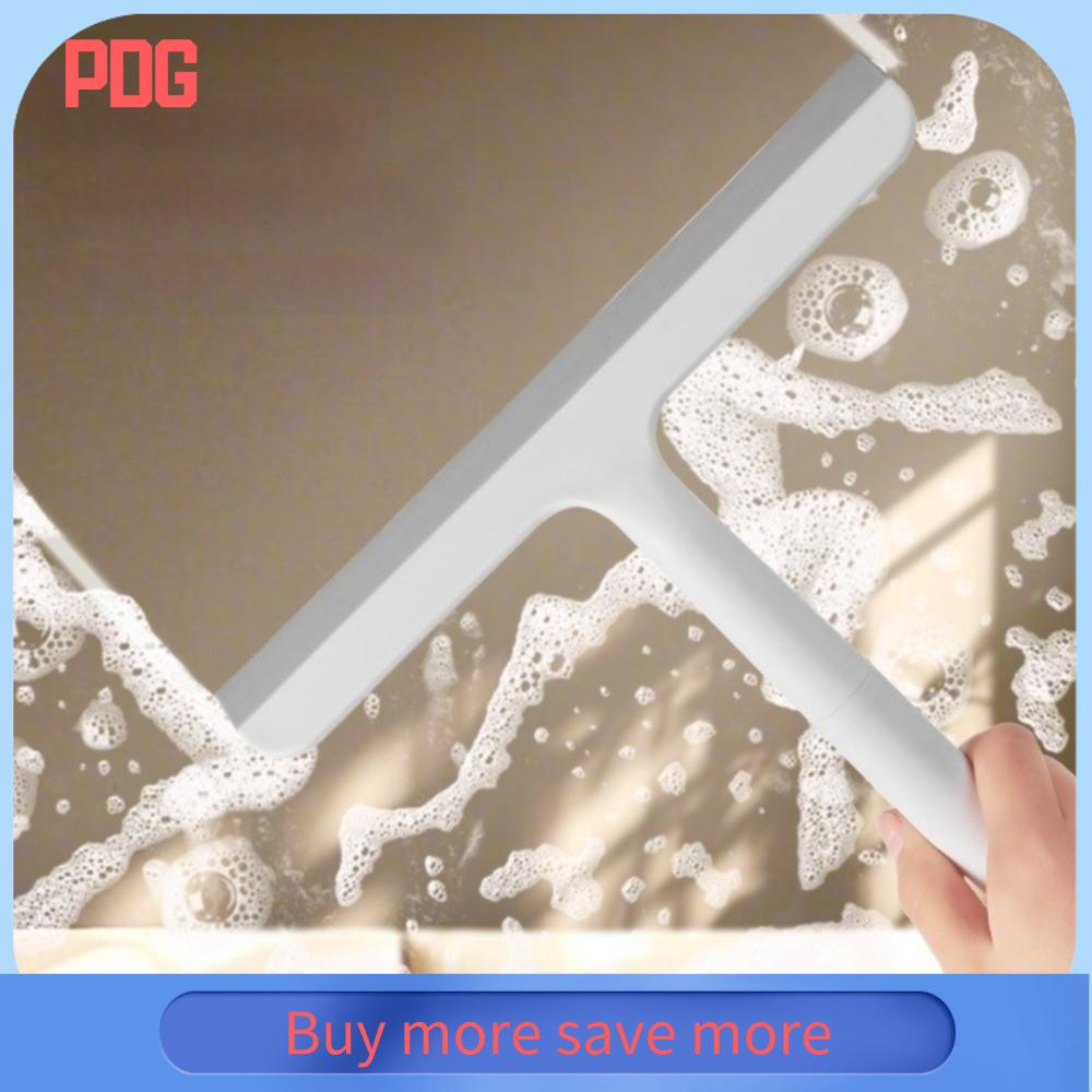 PDG có tay cầm Dụng cụ cạo kính Nhựa Silicon Cọ kính Hộ gia đình Treo tường Chất tẩy rửa gạch gương Phòng tắm