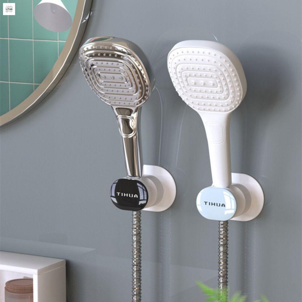 LITUILI Có thể điều chỉnh Giá đỡ vòi hoa sen Không cần đục lỗ Ổn định Giá treo đầu bồn tắm Dễ sử dụng Treo tường Giá đỡ đế vòi hoa sen Phòng tắm Spa