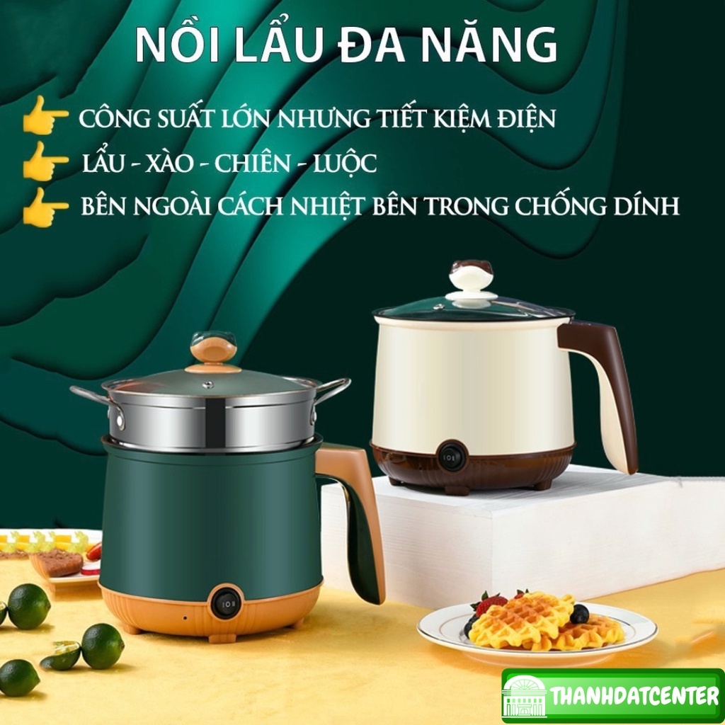 ( 031 )Nồi Điện Shaban Mini 2 Tầng Đa Năng Tặng Kèm Khay Hấp ( Chiên, Xào, Nấu ăn, nấu cơm, nấu lẩu mini )