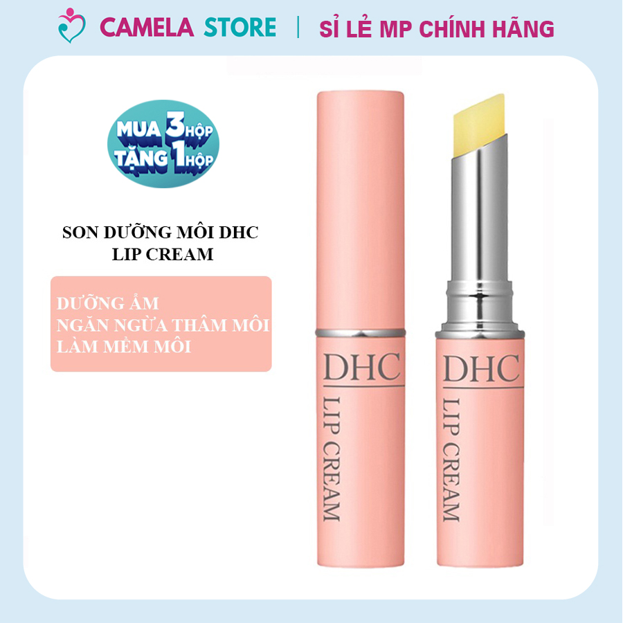 Combo 2 Thỏi Son dưỡng môi DHC Lip Cream Nhật Bản dưỡng ẩm, làm mềm môi