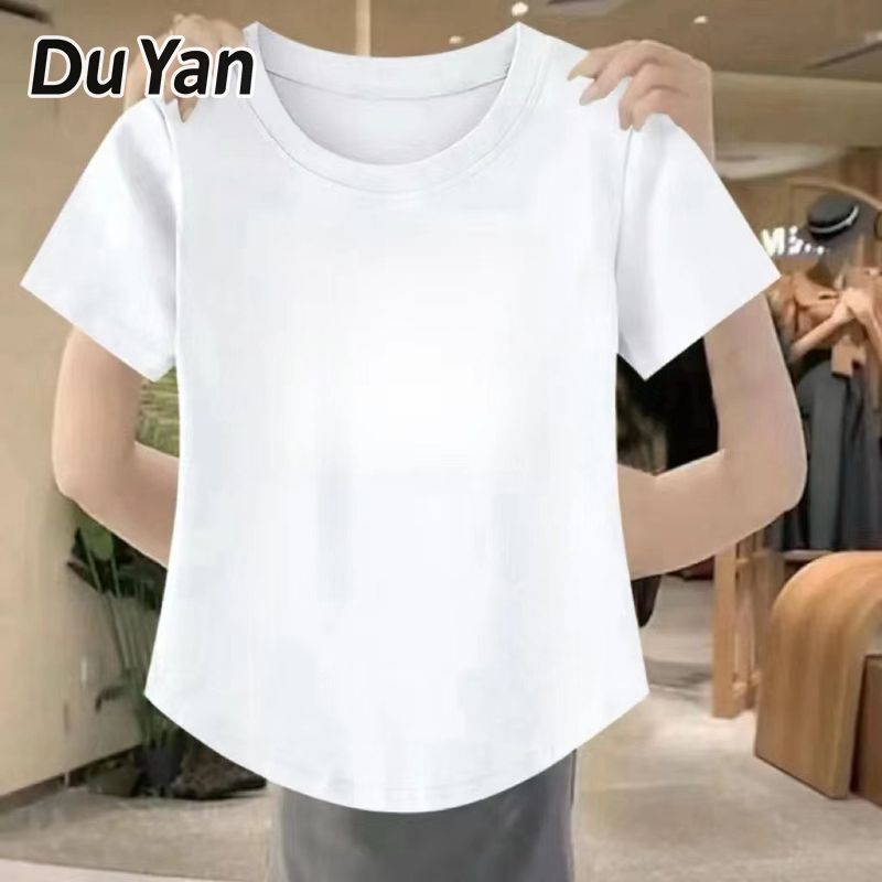Du Yan Summer round Neck Short Sleeves T-shirt ราคา 148 บาท*ส่งฟรี