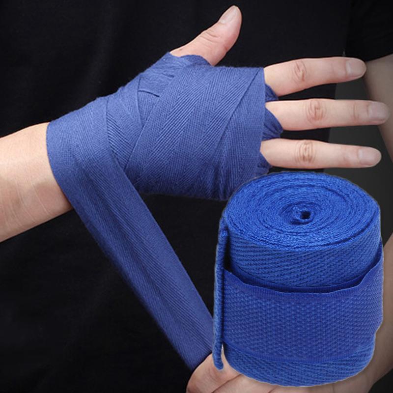 1 Pc 2.5M Eslatic Cotton Sports Strap Boxing Bandage For Muay Thai