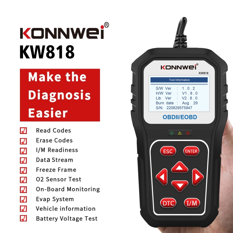 KANEED KONNWE KW818 Car OBD2 Bluetooth Fault Detector Diagnostic Tools Giá 618,000 Đồng*Miễn phí vận chuyển