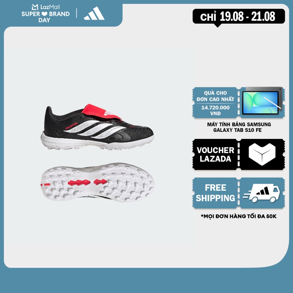 adidas Bóng đá Giày Đá Bóng Sân Cỏ Nhân Tạo Lưỡi Gà Gập PREDATOR LEAGUE Cho Trẻ Em Trẻ em Đen JS1041