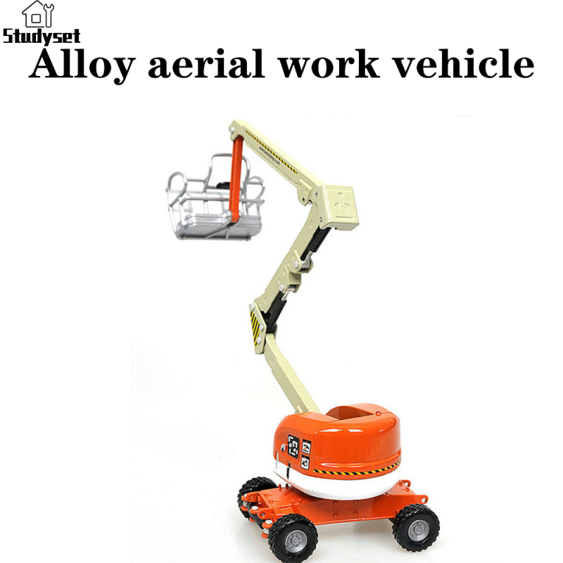 Studyset 1:87 Lifting Telescopic Aerial Work Vehicle Model Alloy Engineering Vehicle Toys Birthday Gifts For Kids ราคา 435 บาท*ส่งฟรี