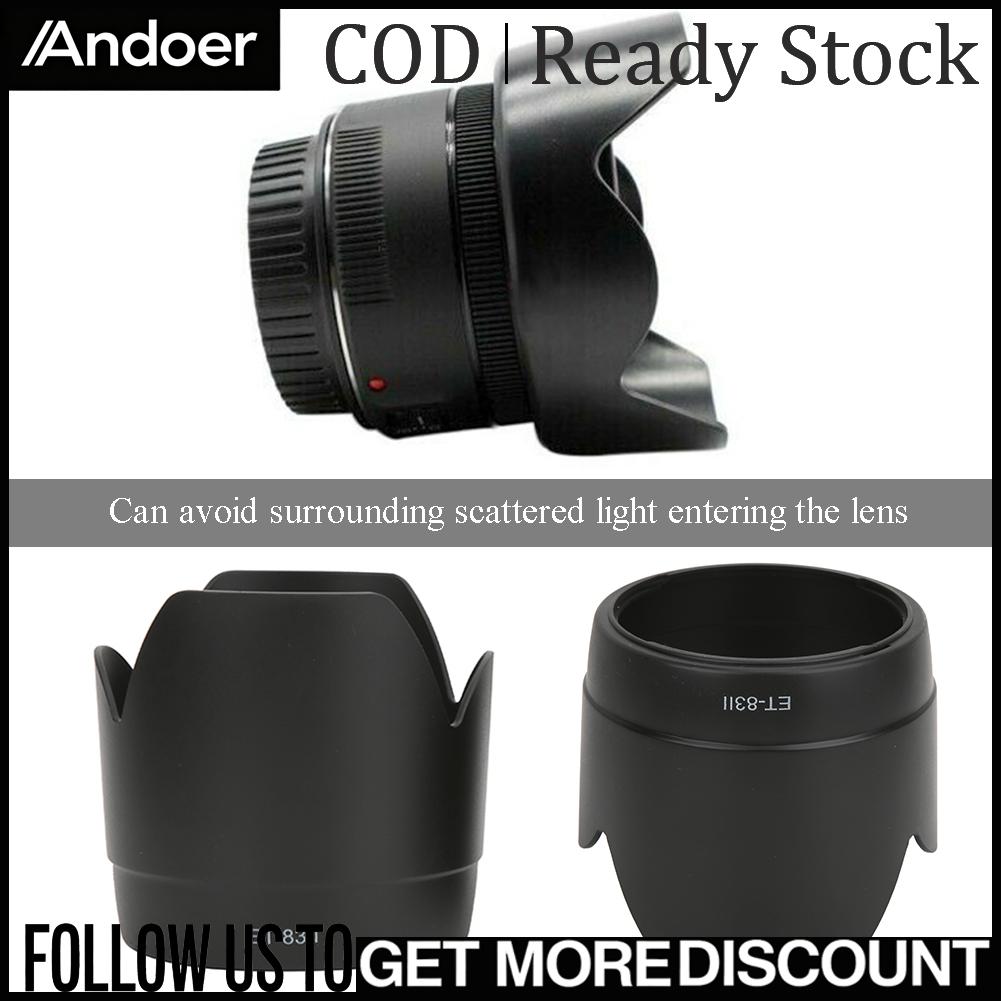 Andoer 2 ชิ้น ET-83II พลาสติกสีดำกล้องเลนส์สำหรับ Canon EF 70-200 มิลลิเมตร f/2.8L USM เลนส์ ราคา 237 บาท*ส่งฟรี