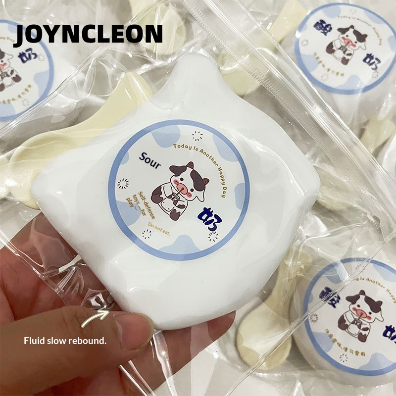 JOYNCLEON Relief Ball Squeeze Yogurt Slow Stress Relief Cute Cow Design For Relaxation And Fun ราคา 50 บาท*ส่งฟรี