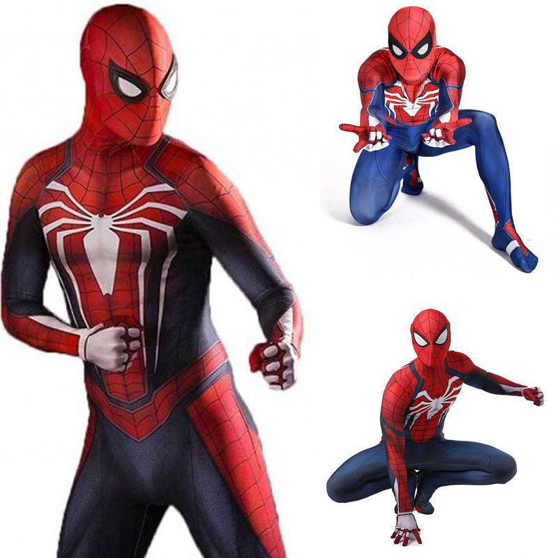 Trang phục cosplay cổ điển Spiderman in 3D Spiderman Zentai Set quà tặng