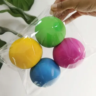 IWFRVU SHOP Kids Decompression Toy Funny Stress Relief TPR Squeeze Balls Fidget Toys Change Color Soft Foam